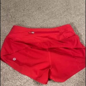 lululemon athletica Women's Red Shorts